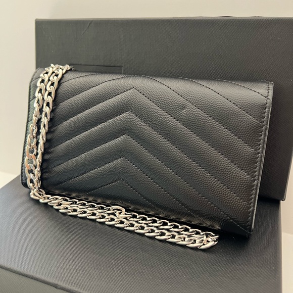 YSL Black Leather Chain Bag - Picture 2 of 13